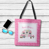 Roze Home Sweet Glamper Camper Tote Bag