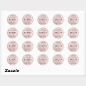 Roze Homemade Candle Product Label Stickers (Vel)