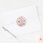 Roze Homemade Candle Product Label Stickers (Envelop)