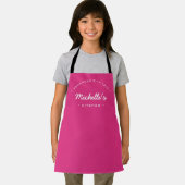 Roze homemade met Love Custom Kitchen Schort (Insitu)