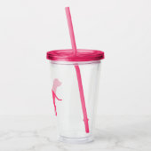 Roze Hond Acryl Drinkbeker (Links)
