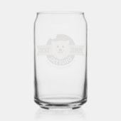 Roze Hond Digitale Blik Glas (Achterkant)