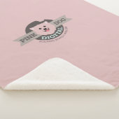 Roze Hond Digitale Sherpa Deken (3/4)