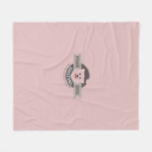 Roze Hond Digitale Vliesdeken Fleece Deken (Voorkant (Horizontaal))