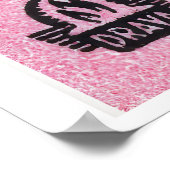 Roze hond - Matchbox Print - Esthetische wandkunst (Hoek)