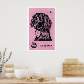 Roze hond - Matchbox Print - Esthetische wandkunst (Keuken)