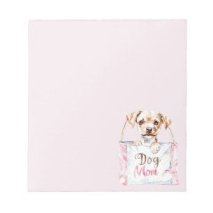 Roze Hond Moeder Tas Notitieblok