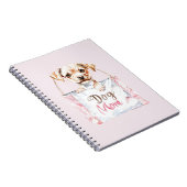 Roze Hond Moeder Tas Notitieboek (Rechterzijde)