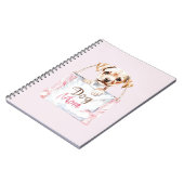 Roze Hond Moeder Tas Notitieboek (Linkerzijde)