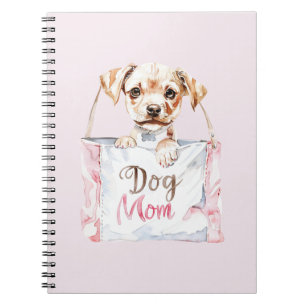 Roze Hond Moeder Tas Notitieboek