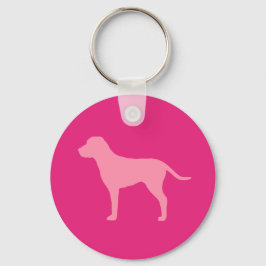 Roze Hond Sleutelhanger