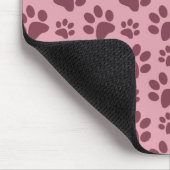 roze hondafdrukpatroon muismat (Hoek)