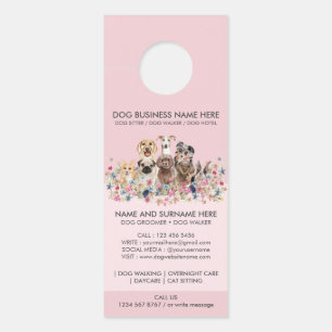Roze Honden Deurhanger