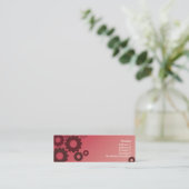 Roze honden - Skinny Mini Visitekaartje (Staand voorkant)