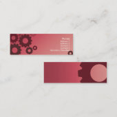 Roze honden - Skinny Mini Visitekaartje (Voorkant / Achterkant)