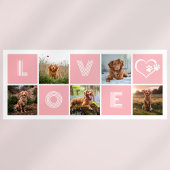 Roze Hondenliefhebber Hart Liefde Foto Collage Koffiemok