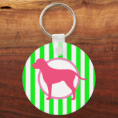 Roze Hondenriem Sleutelhanger (Voorkant)