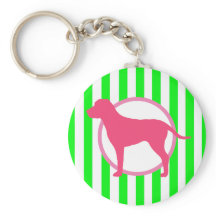 Roze Hondenriem Sleutelhanger