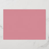 Roze honingbeer babyshower folie uitnodiging (Achterkant)