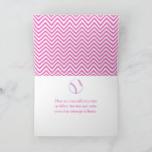 Roze honkbal bedankt (Binnen)