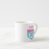 Roze honkbal Drip Espresso Kop (Voorkant rechts)