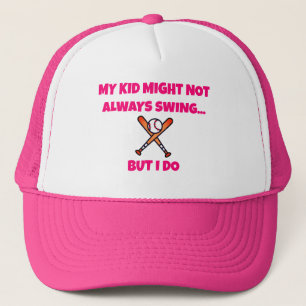 Roze Honkbal Moeder MIJN KIND MISSCHIEN NIET ALTIJ Trucker Pet