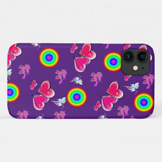 Roze hoofdletters Case-Mate iPhone case (Achterkant (horizontaal))