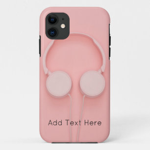 Roze hoofdtelefoon met draden Case-Mate iPhone case
