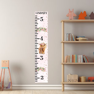 Roze Hoogland Koe Kalf Groei Grafiek Poster