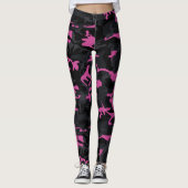 Roze hooglichten Camo Leggings (Voorkant)