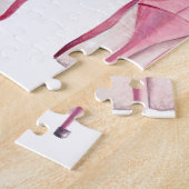 roze hoogvlakkige puzzel (Zijkant)
