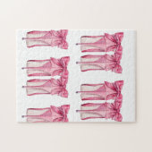 roze hoogvlakkige puzzel (Horizontaal)