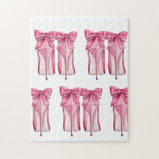roze hoogvlakkige puzzel (Verticaal)