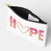 Roze 'HOOP' Boodschap met Hart Etui (Open)