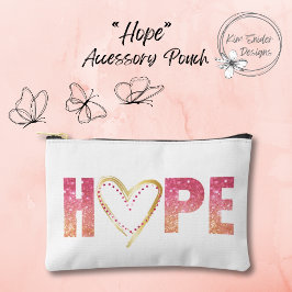 Roze 'HOOP' Boodschap met Hart Etui