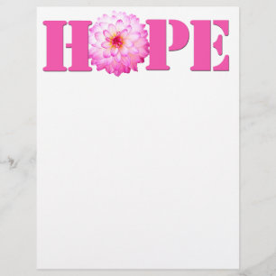 Roze HOOP Dahlia Photo Stationery Paper Briefhoofd