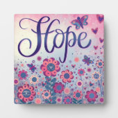  Roze Hoop Inspirerend Custom Floral Fotoplaat (Voorkant)