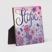  Roze Hoop Inspirerend Custom Floral Fotoplaat (Voorkant)
