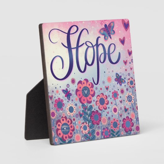  Roze Hoop Inspirerend Custom Floral Fotoplaat (Voorkant)