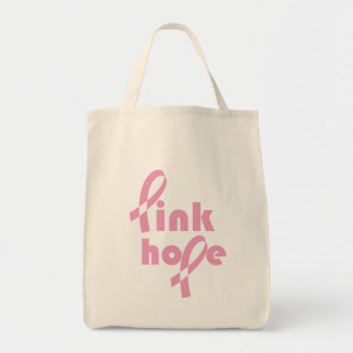 Roze Hope Ribbon Tote Bag