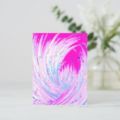 Roze horizon briefkaart (Staand voorkant)