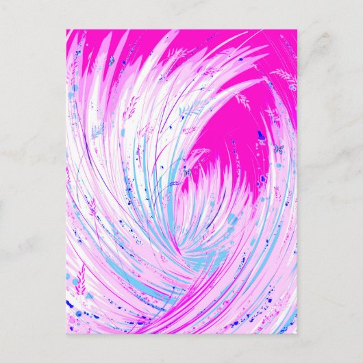 Roze horizon briefkaart (Voorkant)