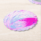 roze horizon kartonnen onderzetters (Gekanteld)