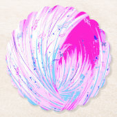 roze horizon kartonnen onderzetters (Voorkant)