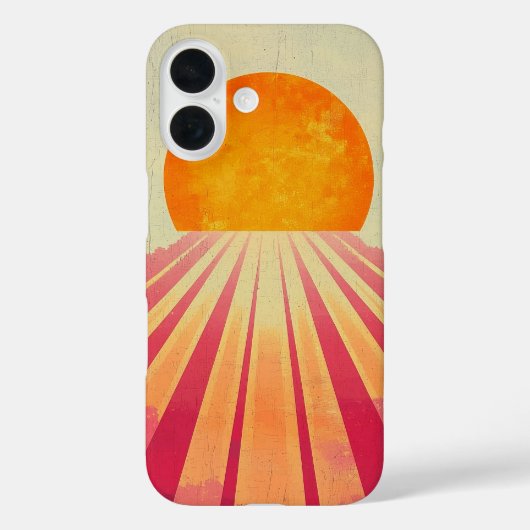 Roze Horizon Sun telefoonhoesje Case-Mate iPhone Case (Achterkant)