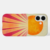 Roze Horizon Sun telefoonhoesje Case-Mate iPhone Case (Achterkant (horizontaal))