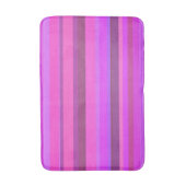 Roze horizontale strepen badmat (Voorkant Verticaal)