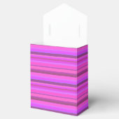 Roze horizontale strepen bedankdoosjes (Geopend)