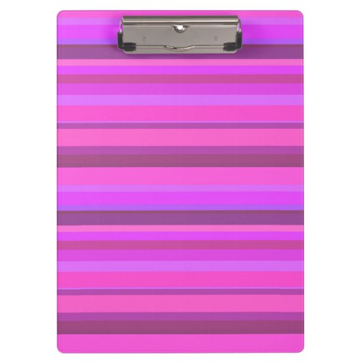 Roze horizontale strepen klembord (Voorkant)