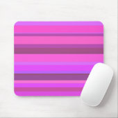 Roze horizontale strepen muismat (Met muis)